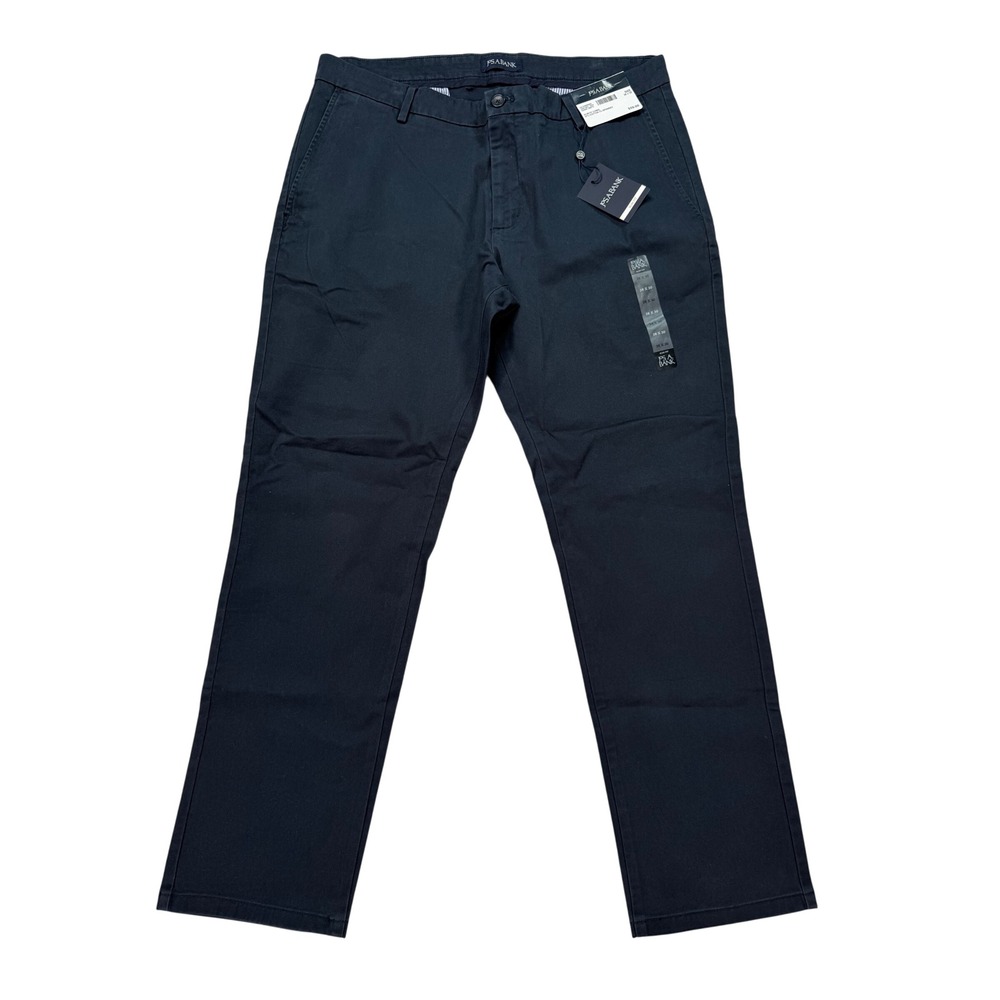 Jos. A. Bank Chino Pants Mens 38x30 Navy NWT Slim Fit Stretch Cotton‎ Trousers